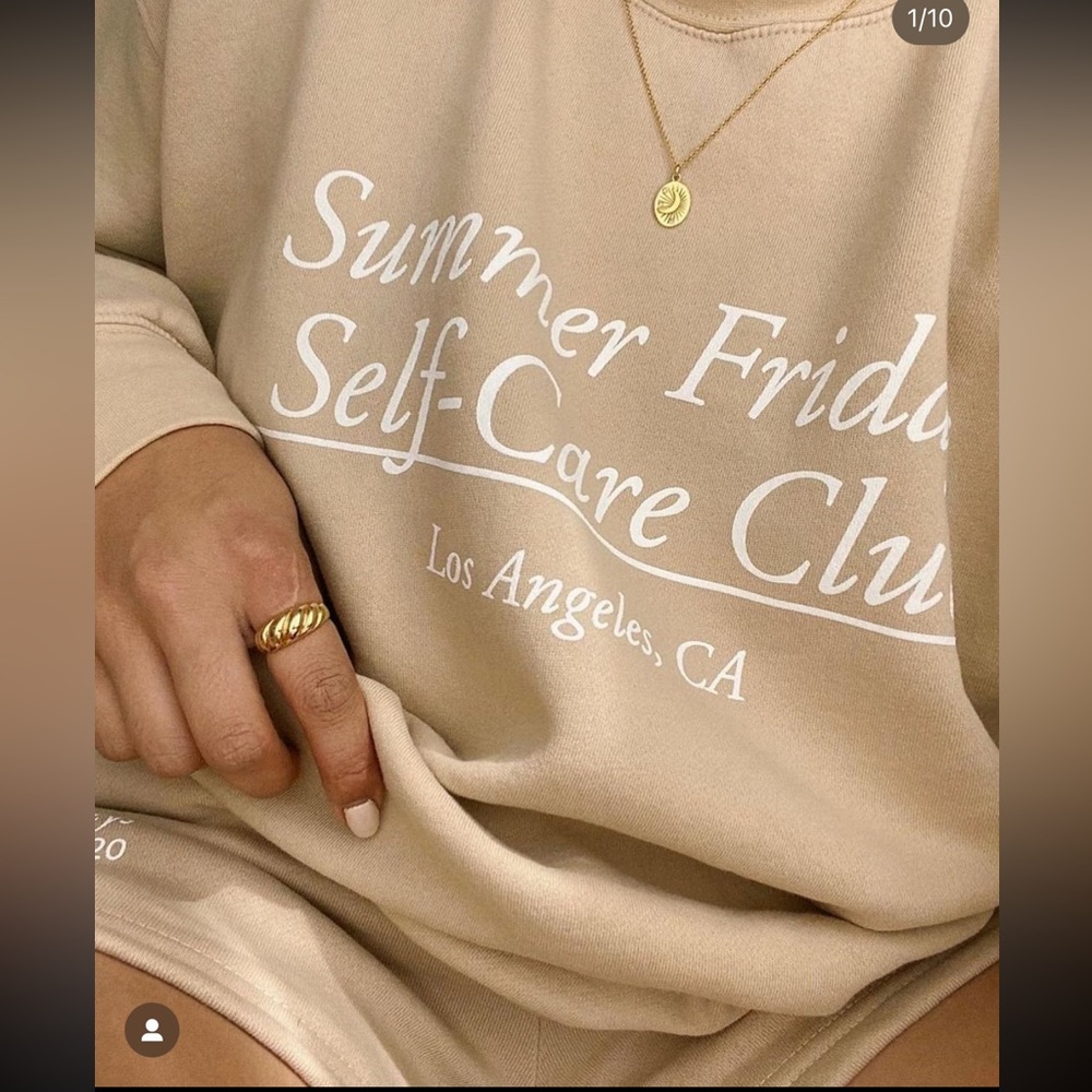 Summer Fridays Self-Care Club Crewneck